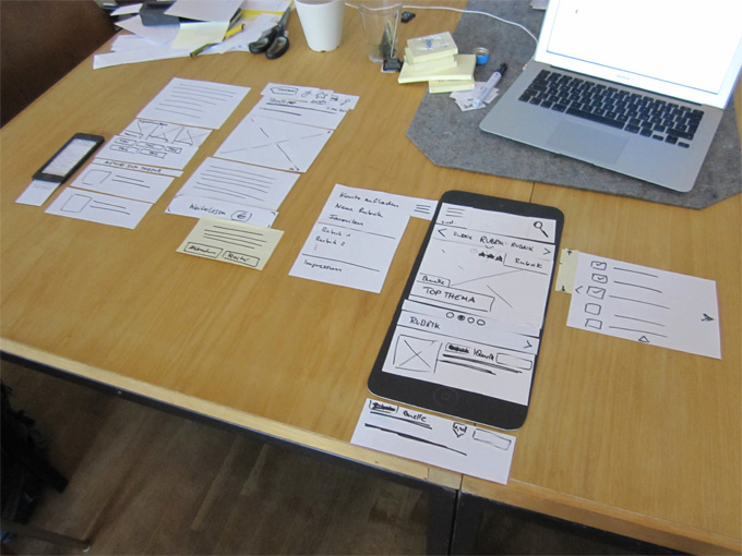 Mobile Paper Prototyping - Wireframing