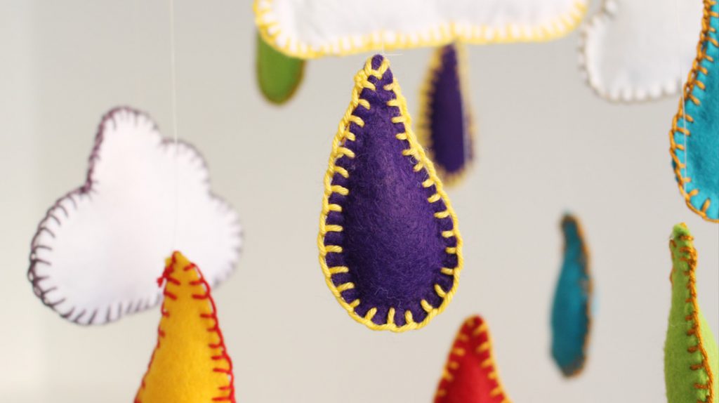 DIY BabyMobile „Regenbogen“ aus Filz alittlestyle.de