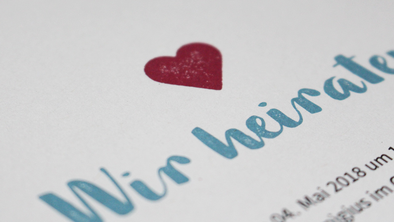 Hochzeitskarte K & F